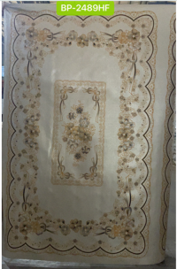 Independent Embossed  PVC Tablecloth with Polyester backing(BP)