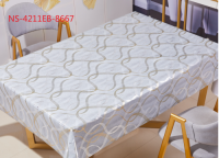 Light Gold & Sliver PVC Tablecloth with Polyester backing(NS)