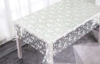 Transparent PVC tablecloth with printing