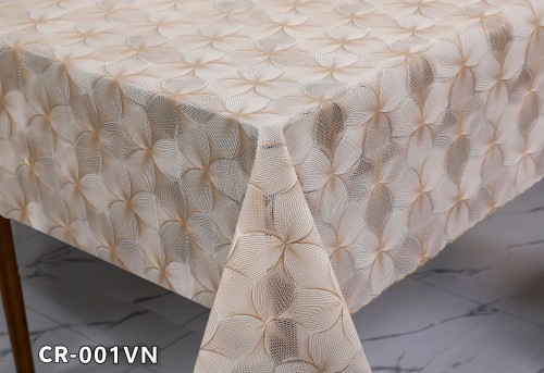 Printing PVC LACE Tablecloth with bottom film