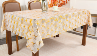 Gold/Silver PVC LACE Tablecloth with bottom film
